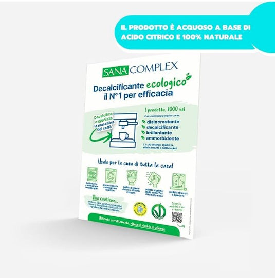 ARDES Descalcificador Natural Antical Multiusos 1L para Máquinas de Café y Hogar