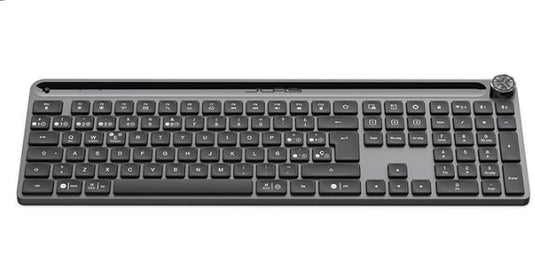 JLab Teclado Epic Inalámbrico | Diseño Español, Multidispositivo, Bluetooth/USB, Recargable, Teclas Silenciosas y Personalización Avanzada