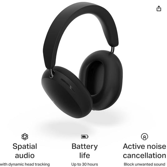 Sonos Ace – Auriculares Bluetooth Inalámbricos con Cancelación Activa de Ruido (Negro)