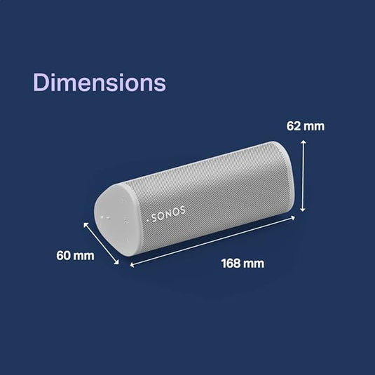 Sonos Roam 2 – Altavoz Portátil Impermeable con Bluetooth, Wi-Fi y 10h de Autonomía