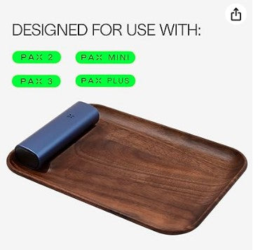 Base de Carga PAX para Vaporizadores – Compatible con PAX 2, PAX 3, PAX Mini y Plus, Madera de Nogal