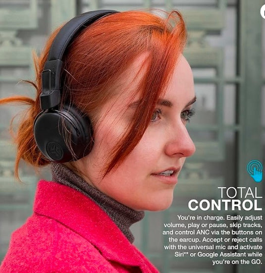 JLab Audio Studio Auriculares Inalámbricos On-Ear | Micrófono Integrado, 30h de Batería y Sonido EQ3 Personalizado