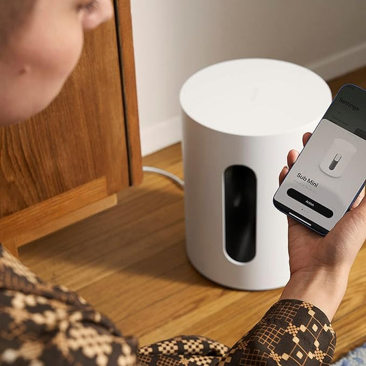 Sonos Sub Mini – Subwoofer inalámbrico compacto con graves profundos, Negro