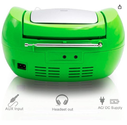 Lauson Boombox Radio-CD/MP3 Portátil |  Verde