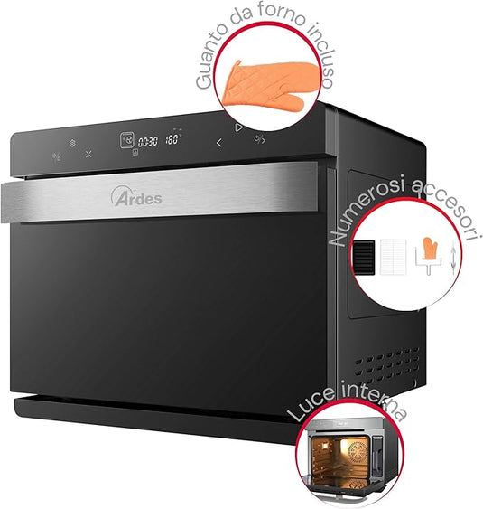 Horno Eléctrico Ventilado 31L con 9 Funciones de Cocción - MIST 400