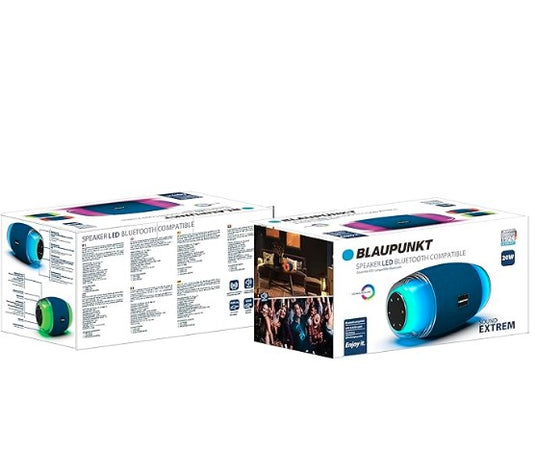 Blaupunkt MP3915-591 - Altavoz LED (Bluetooth, 14 W)